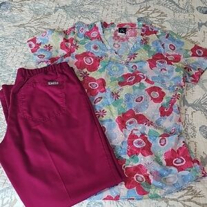 Grey's Anatomy & Barco Uniforms Floral Scrub Set